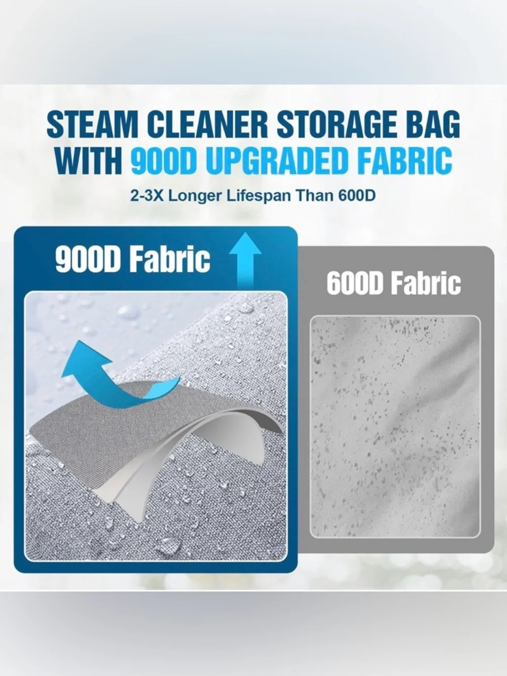 Heavy-Duty Durable Fabric Steam Cleaner Storage Bag (Case Only)